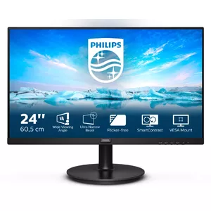 Philips V Line 241V8L/00 LED display 60,5 cm (23.8") 1920 x 1080 pikseļi Full HD Melns