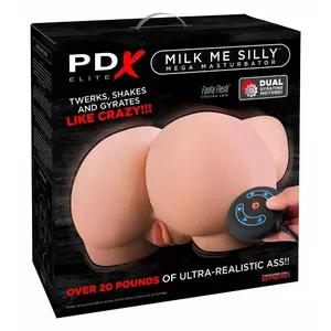 Торс-мастурбатор Pipedream Milk Me Silly — силикон/TPE реалистичный торс 31×30×18 см, вибрация и «доение», питание от сети, 9,389 кг