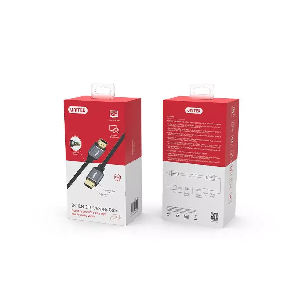 HDMI kabelis Unitek 8K HDMI 2.1 Ultra Speed 3 m Photo 4