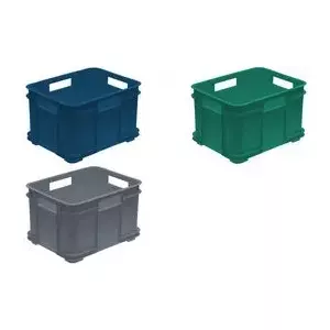 Контейнер для хранения keeeper Euro-Box XXL bruno eco blue 54 л — штабелируемый пластиковый ящик для дома и склада