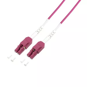 Fibre optic cable LogiLink FP4UB00 0.5 m LCD Violet
