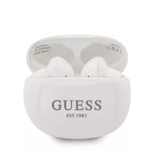 Guess bezvadu austiņas Bluetooth 5.0 - baltas (GUTWS1CWH)