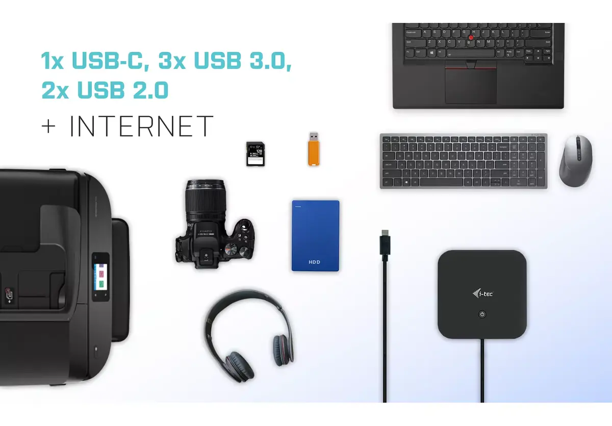 Док-станция i-tec USB-C Dual Display Docking Station Photo 12