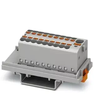 Phoenix Contact PTFIX 4/18X1,5-NS35 Distribution Block, Grey, 20 Pieces