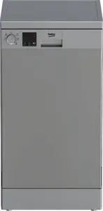 Freestanding Dishwasher Beko DVS05024S Slimline 45 cm 10 Place Settings 5 Programs 49 dB Class E Silver