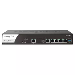 DrayTek Vigor 2962 ar vadiem pievienojams rūteris 2.5 Gigabit Ethernet Melns, Balts