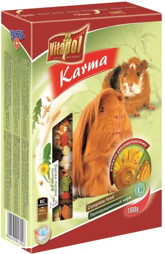Pilnvērtīga barība jūrascūciņām peletēs Vitapol 500