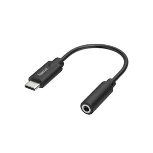 Кабель для мобильного телефона Hama 00200318 Черный USB C 3.5mm