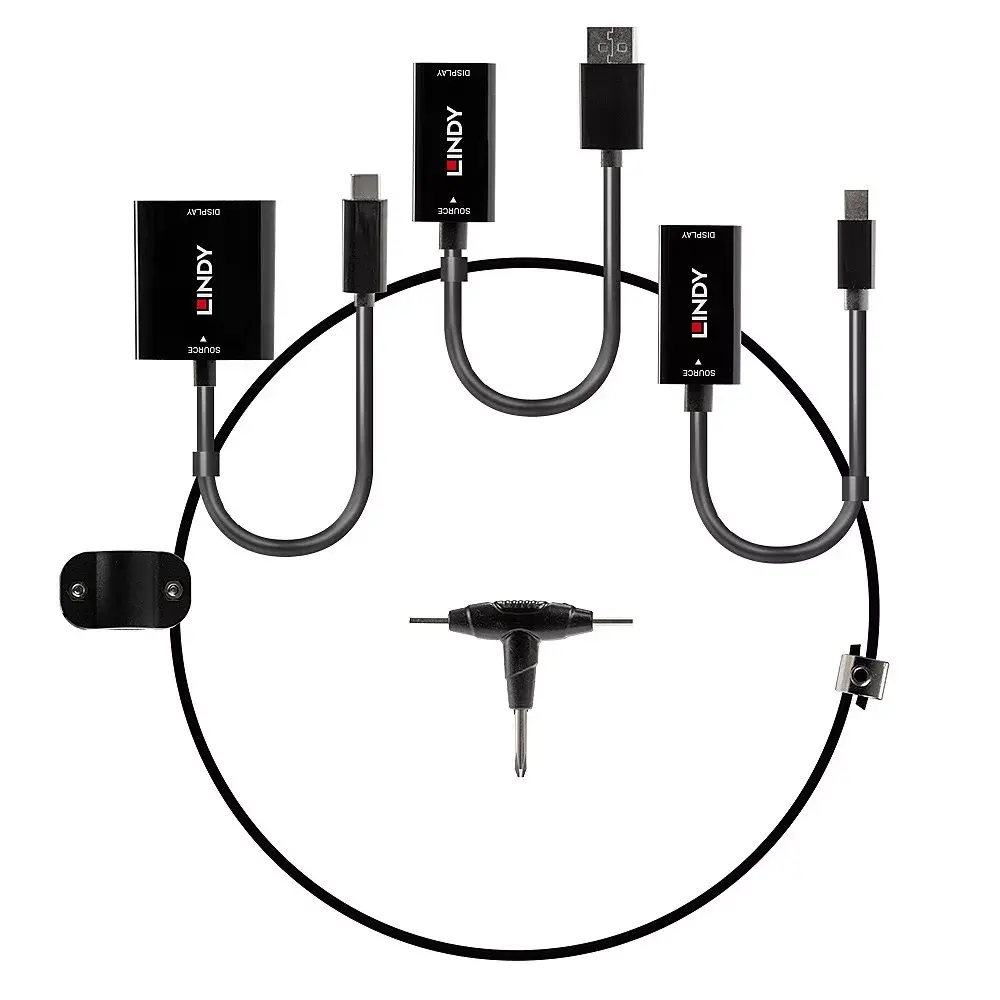 Lindy конвертер USB‑C / mDP / DP в HDMI 18G Photo 3
