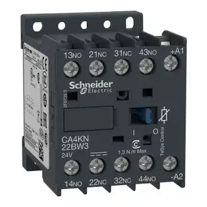 Schneider Electric CA4KN22BW3 palīgkontaktu bloks 2NO+2NC 24V DC