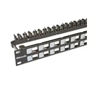 Patch Panel 1U Wirewin WKS PANEL 24 BLACK