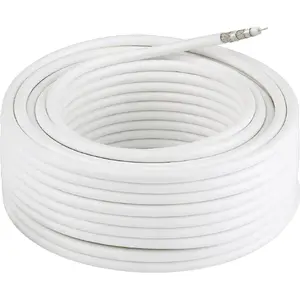 Coaxial cable HAMA Classic Line 120 dB 50 m — 75 Ω, RG6-style, 50 meters
