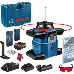 Laser level Bosch GRL 600 CHV Professional — 18V red laser line, battery ProCORE18V 4.0Ah
