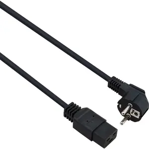 Barošanas kabelis helos 262777 leņķa CEE 7/7 uz IEC 60320 C19 250V 10A 3 m