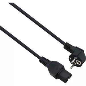 Power cable helos angled CEE 7/7 to IEC 60320 C15 250V 10A 3m