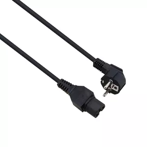 Power cable Helos 262773 Black 1.8 m CEE7/7 C15 coupler