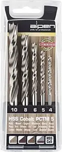 Drill bit ALPEN HSS Co 5.0 mm - cobalt high-speed steel, Ø 5 mm