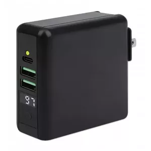 Travel Wall Charger and Powerbank Manhattan 4-in-1