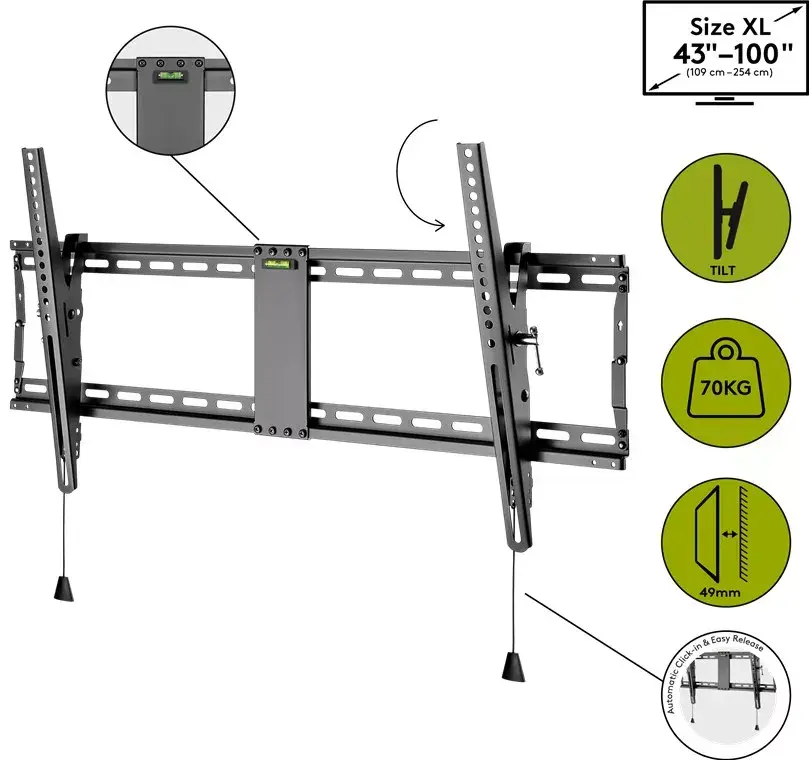 Wall Mount Wentronic Pro TILT (XL) 2.54 m (100") Photo 2