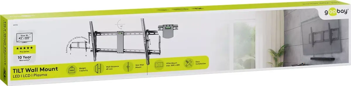 Wall Mount Wentronic Pro TILT (XL) 2.54 m (100") Photo 14