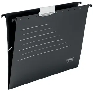 Leitz Alpha® Recycle Card Suspension File 19210095 A4 Black Cardboard Landscape Matt 150 sheets