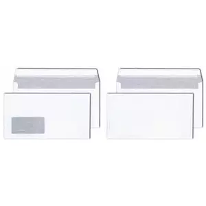 Конверт MAILmedia 125 x 235 мм белый, без окна, 80 г/м²