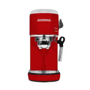 Gastroback Design Espresso Piccolo Espresso Machine Red 1400 W 1.5 L Ground Coffee Countertop