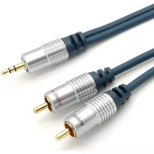 Аудиокабель ShiverPeaks 30833MHQ, 2 RCA — 3.5 мм стерео, длина 3.0 м