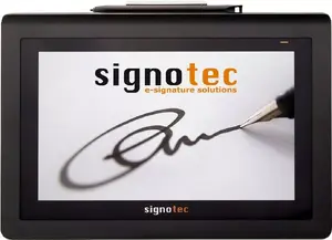Signotec LCD Unterschriften Pad Delta - 10.1" - mit WinUSB und Ethernet mit 2,7 Meter Kabel - ERT-Sensor (ST-DERT-3-UE100)