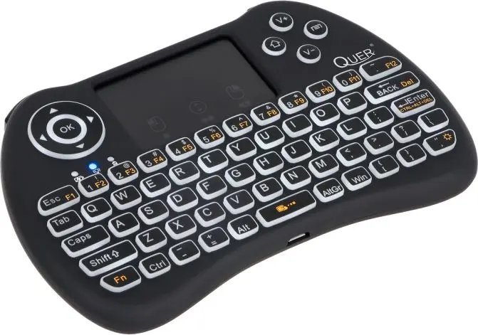 Quer Mini Q5 bezvadu mini klaviatūra ar skārienpaliktni Photo 2