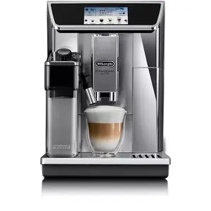 Кофемашина эспрессо De’Longhi ECAM 656.75.MS — полностью автоматическая, 2 л бак, встроенная кофемолка, нержавеющая сталь
