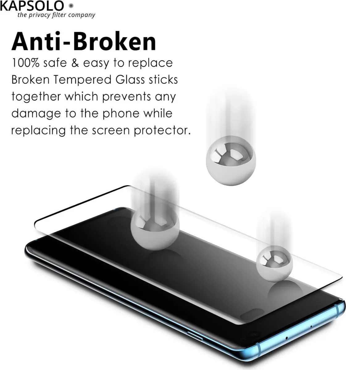 Saspringtais stikls Huawei P40, KAP30226, 5714681054287