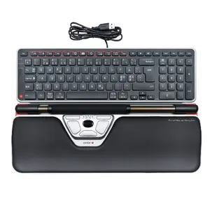 Contour Design RollerMouse Red Plus + Balance Wired tastatūra Pele iekļauta Birojs USB QWERTY Ziemeļvalstu Melns