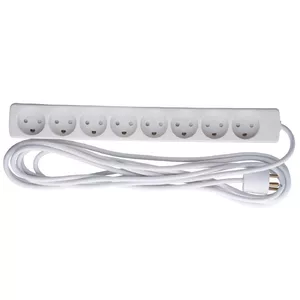 Jaudas pagarinātājs Microconnect GRU00850WDK 5m 8 AC kontaktligzdas Iekštelpām Balts