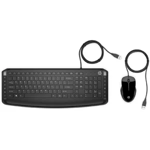 Wired Keyboard and Mouse Set HP Pavilion Keyboard and Mouse 200 — Full-size USB Keyboard, Black, Mouse Included