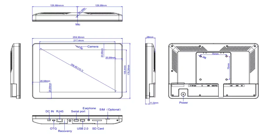 Дисплей Loop24 10.1" LM-1052T/1056T Photo 6