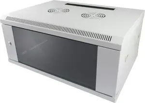 Настенный шкаф-рэк ALLNET ALL-SMC6609GRAU 9U, грузоподъёмность 50 кг, с ключевым замком, серый