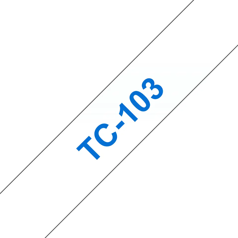 Marķēšanas lente Brother TC-103 Zils uz