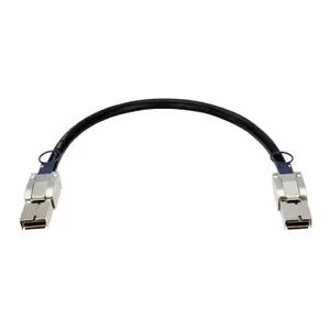 Network cable D-Link CXP 120G, 0.5 m, CXP male–CXP male, black