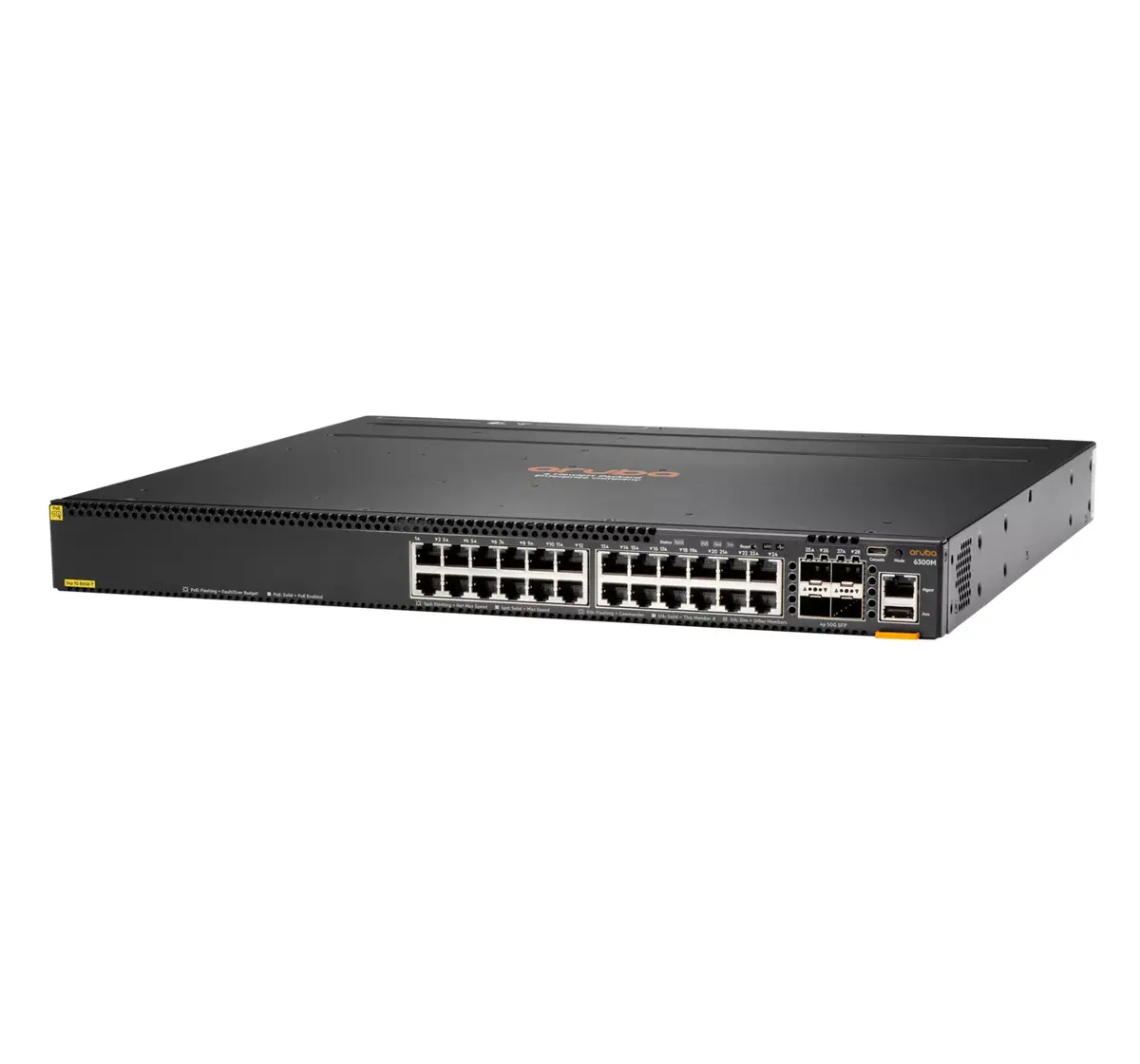 Managed Switch Aruba 6300M 24-port 1GbE Class 4 PoE & 4-port SFP56 Photo 2