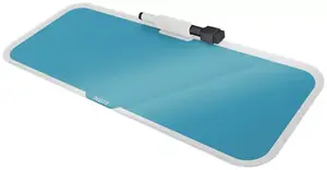 Desk pad LEITZ 52690061 Glass Blue, glass surface, 150×380×60 mm
