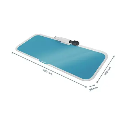 Rakstāmgalda paliktnis LEITZ 52690061 Glass Blue Photo 6