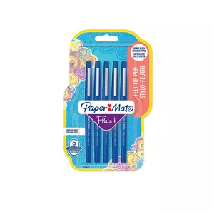 Papermate Flair flomāsters Vidējs Zils 5 pcs