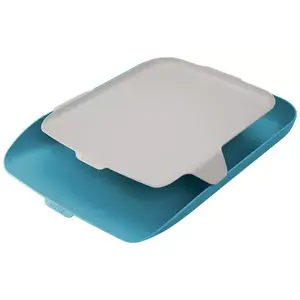 Desk tray organizer LEITZ 52590061 — polystyrene A4, 274×391×62 mm, blue