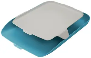 Leitz Cosy Letter Tray with Desk Organiser A4 Blue Polypropylene
