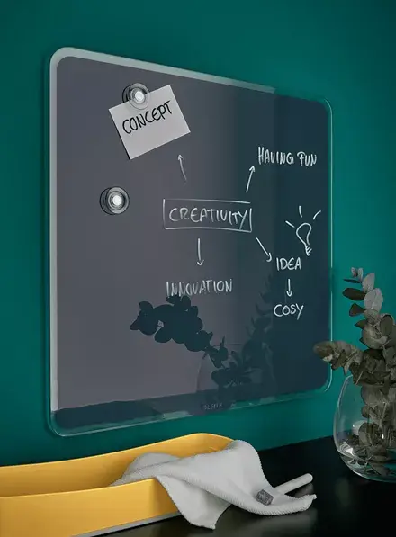 LEITZ glass magnetic whiteboard 70440089 450×450 mm Photo 2
