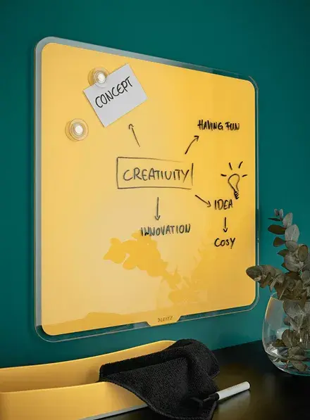 LEITZ 70440019 glass magnetic whiteboard 450x450 mm Photo 2
