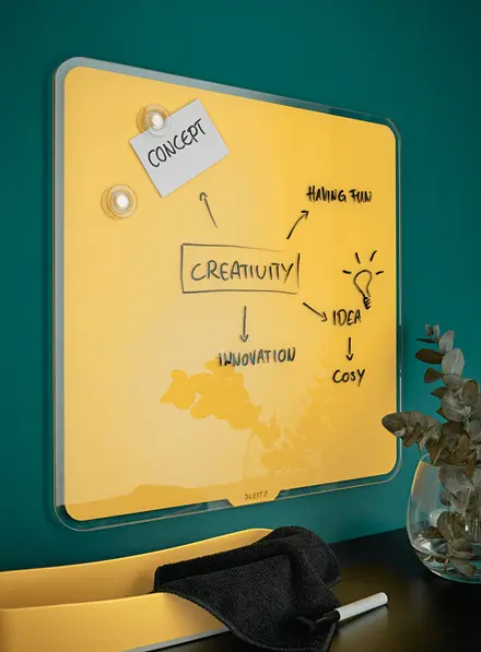 Leitz Cosy Magnetic Glass Whiteboard Photo 2