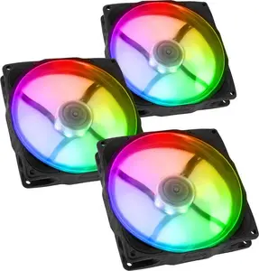 120 mm ventilators NoiseBlocker NB-eLoop X B12-P ARGB PWM — 3 gab., melns