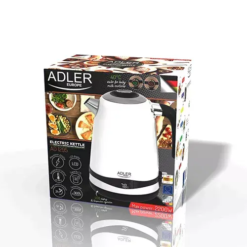 Elektriskā tējkanna Adler 1.7 L 2200 W AD 1295w Photo 9